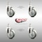 Service Caster 4 Inch 316SS Gray Polyurethane Wheel Swivel 1/2 Inch Threaded Stem Caster Set SCC SCC-SS316TS20S414-PPUB-121315-4 - alternate 5